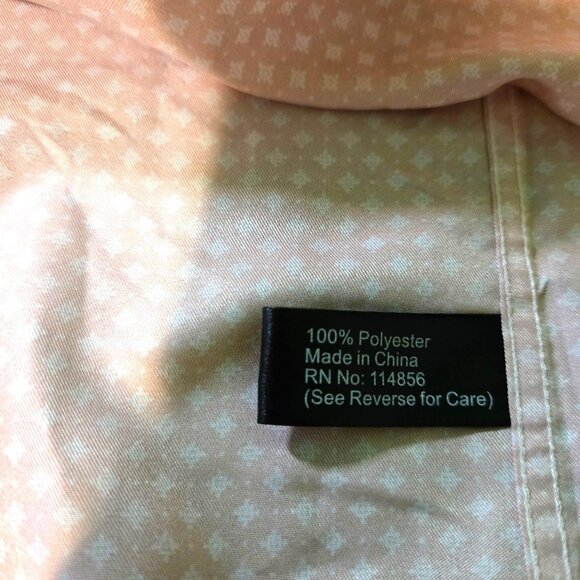 Interaffair shirt mens 4XL pink w/ white diamond short-sleeve button-down NWT - Picture 9 of 9
